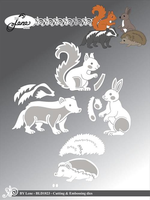 By Lene dies Forest friends Egern 4,5x4,9cm